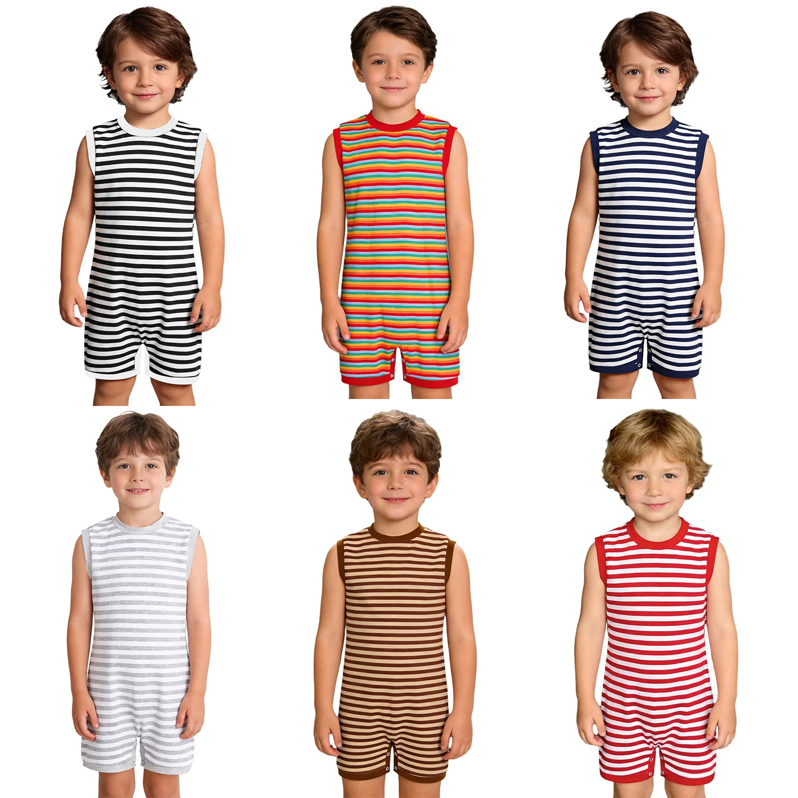 Boys Girls Special Needs Adaptive Clothing for Autism Child Anti-strip Back Zipper Button Crotch Jumpsuit Homewear Sleepwear image 3