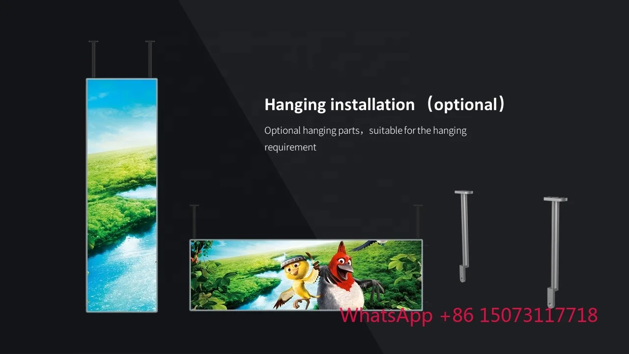 Digital Display Standee Totem Advertising Screen Full Color Video Panel Floor Stand Led Poster With Front Maintenance