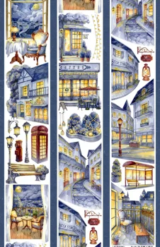 和紙テープジャーナルペットライト、ランドスケープシェル、グッドナイト