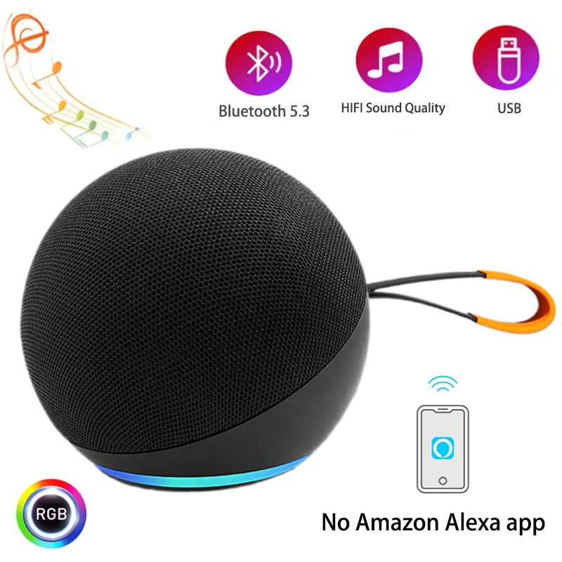 Bluetooth-колонки Портативная стерео музыка Bluetooth светодиодный уличный сабвуфер Alaxe Мощный беспроводной динамик