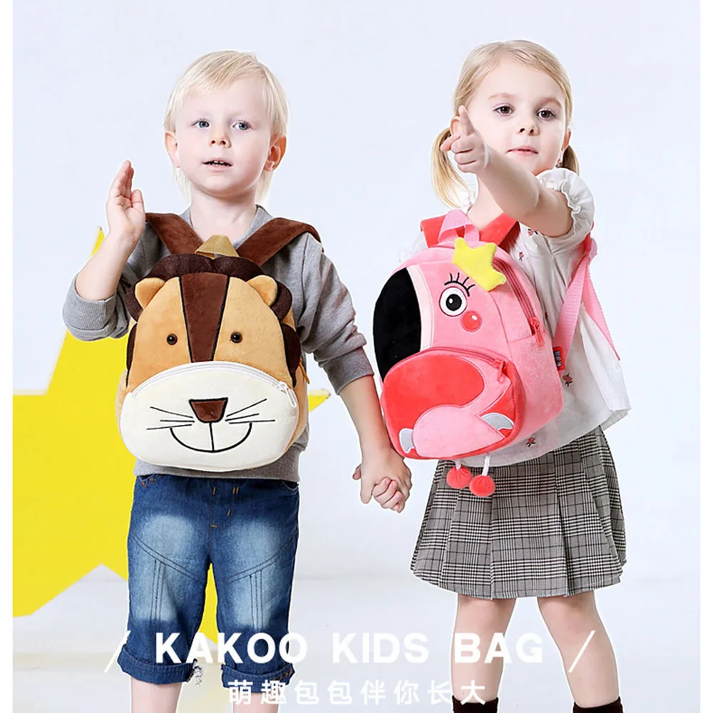 

Cartoon Cute Plush Backpack Kids Unicorn Animal Bags Boy Girl School Backpack Outing Leisure Bag