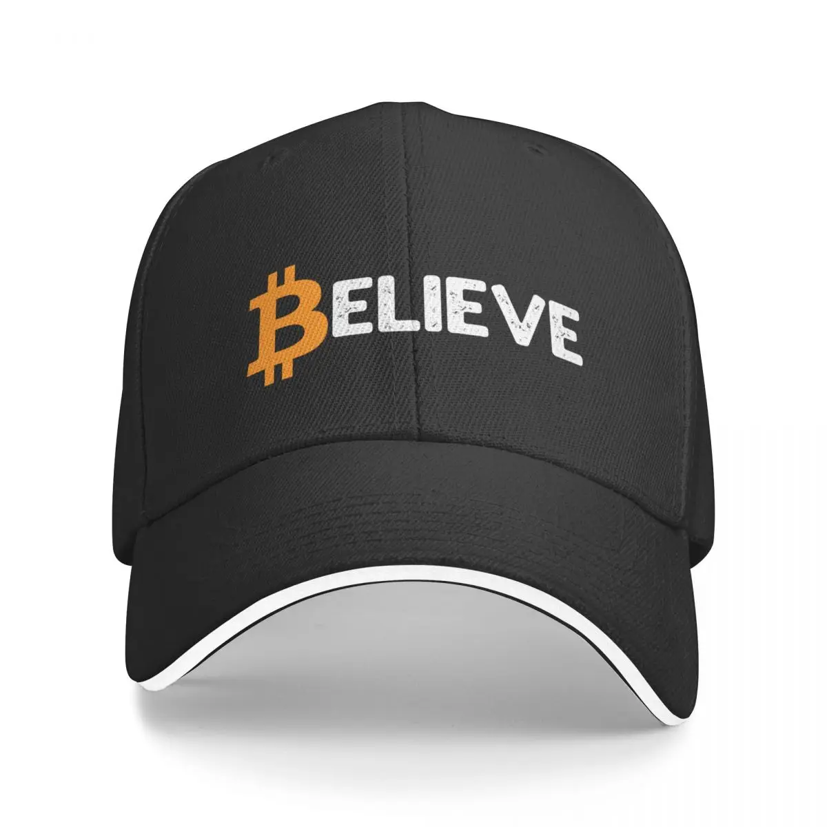 

Bitcoin Believe BTC Crypto Distressed Cryptocurrency Coin Blockchain Gift Baseball Cap Trucker Hat Golf Wear Boy Women's