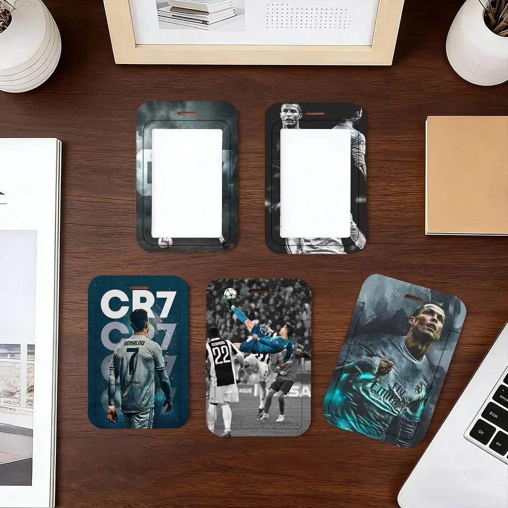 R-Ronaldo Football C-CR7 Lanyard Card Holders Student ID Card Holders Neckband Card Holders Access Control Accessories Gifts