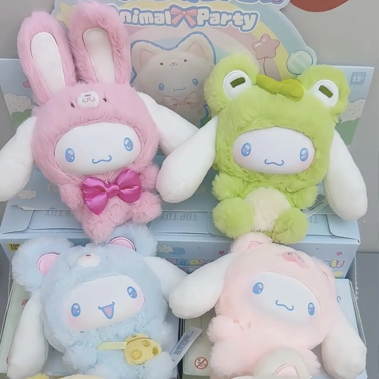

Оригинальная коллекционная фигурка Toptoy Cinnamoroll Animal Party Series в слепой коробке, кавайная кукла-брелок для сумки, милый декоративный подарок для любителей аниме