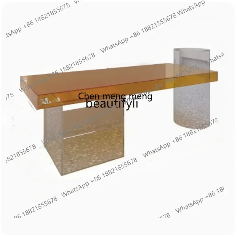 Clothing Store Acrylic Shoes and Bags Store Goods Flowing Water Zhongdao Display Stand Store Middle Display DisplayTable-Console