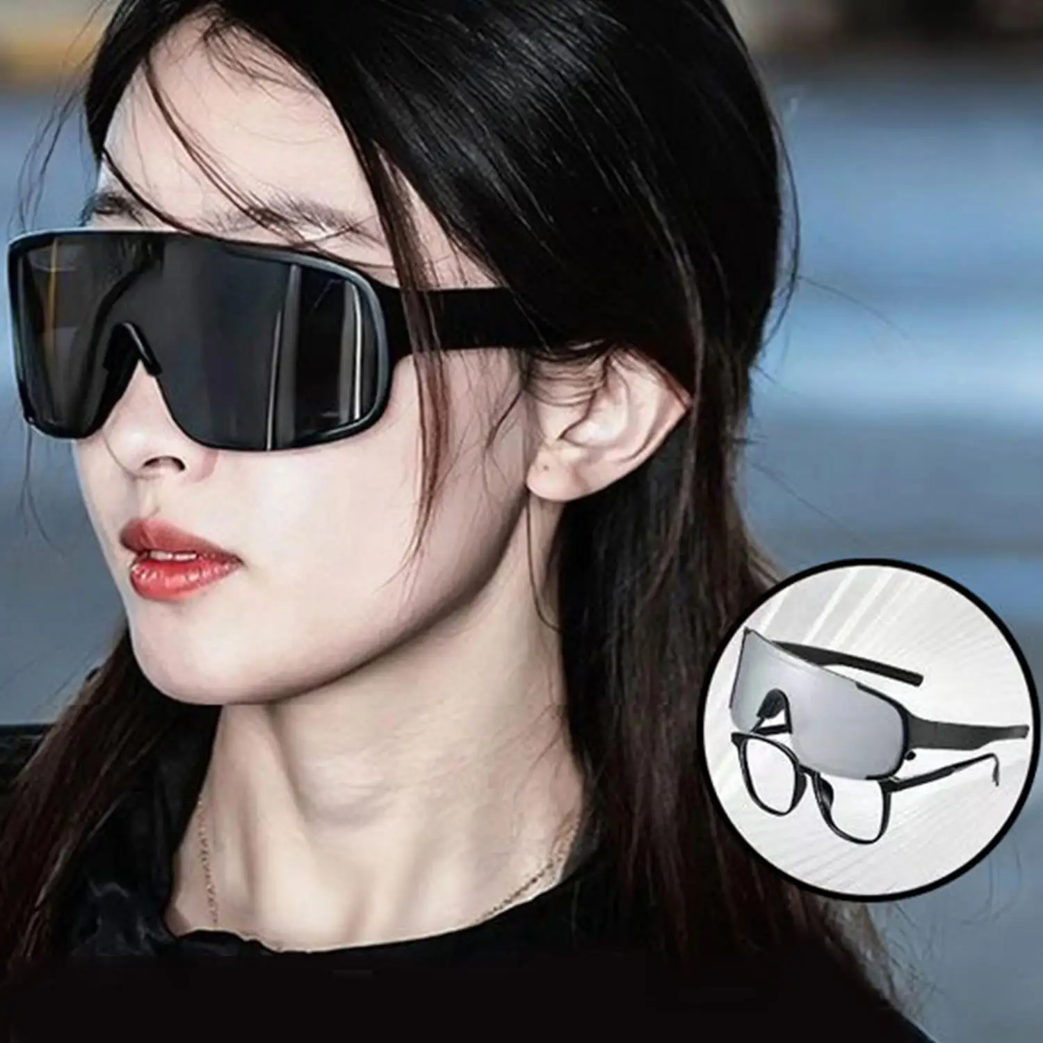 New Trend Color Lens Sunglasses Men's Driving Bicycle Glasses Women's Leisure Sports Hiking Eyewear UV400 Protective Shades