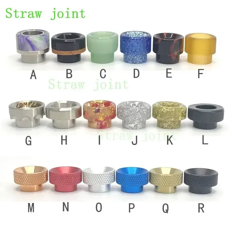 1 قطعة 810 الفولاذ المقاوم للصدأ الراتنج بالتنقيط تلميح دون حلقة لإحكام الإغلاق 528 GOON القش المشتركة