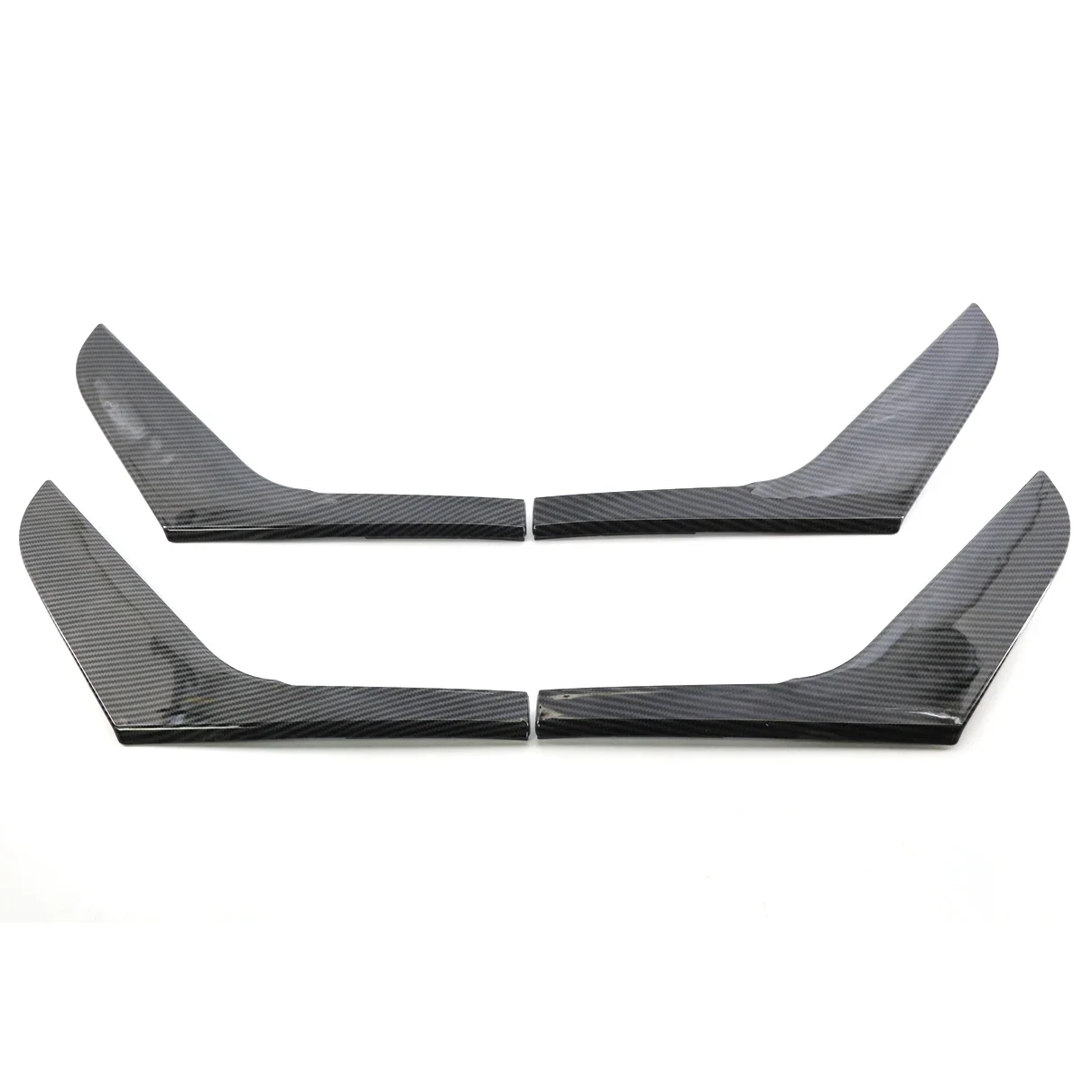 4Pcs/set Carbon Look Car Interior Door Armrest Handle Strips Cover For VW Volkswagen GOLF 6 Mk6 2009-2013 5K4868039A 5K4868040A