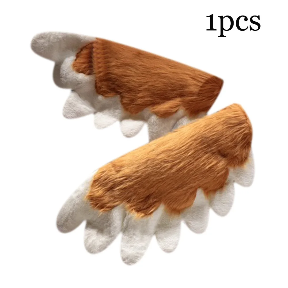 

Giant Fluffy Material Fursuit Paw Gloves Cute Design Cat Style Plush Toys Bear Style Manga Inspired Animal Shoes Costume Parties