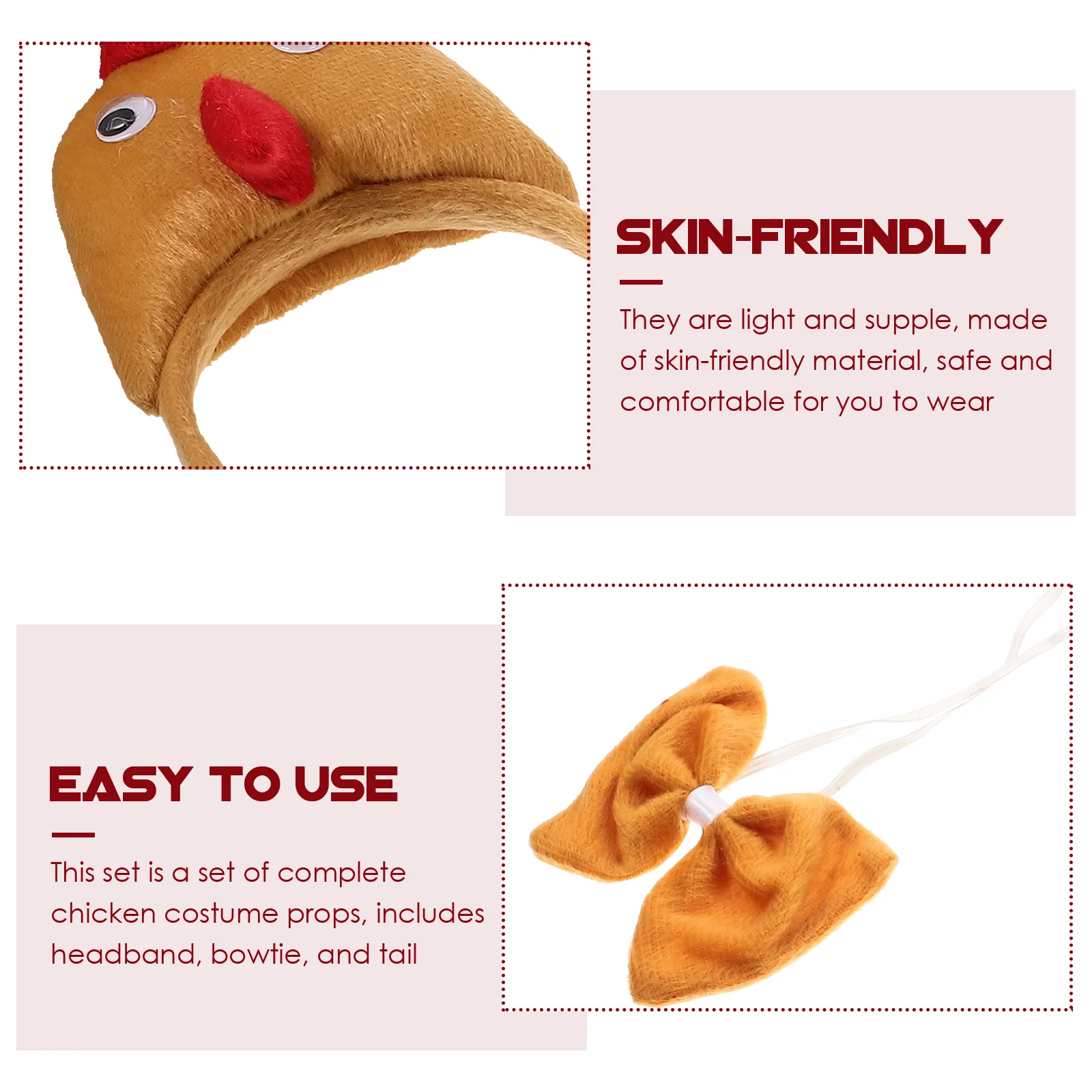 สัตว์Headbandคอสเพลย์ตุ๊กตาอีสเตอร์ไก่Headwear Bow TieตุรกีTail Partyอุปกรณ์เสริมHeadpiece PropรูปHairband