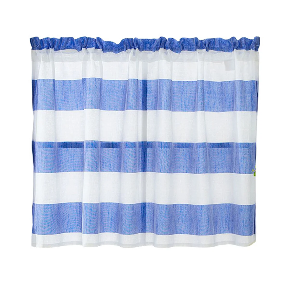 

Blue and White Stripes Window Curtain Polyester Blackout Shading for Bedroom Living Room Wedding Party