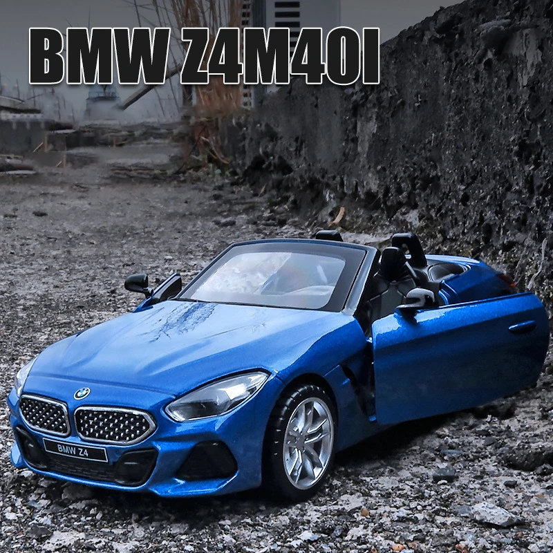 1:32 BMW Z4 M40i Sports Version Free Wheeling High Light Sport Racing Car Model Toy Diecast Metal Alloy Miniature Replica F100