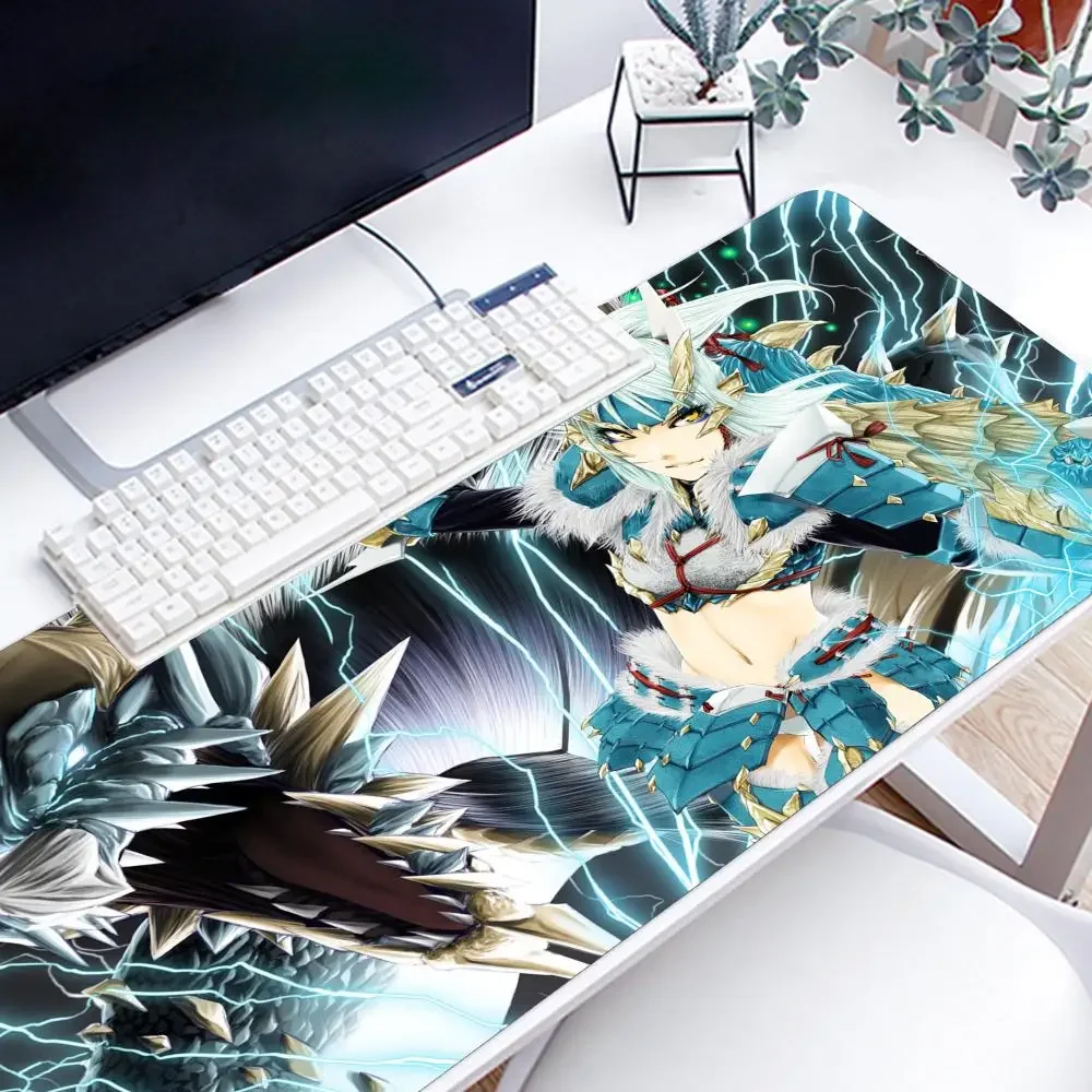 Monster Hunter Gaming Mousepad Large Gaming Mouse Pad LockEdge Thickened Computer Keyboard Table Desk Mat