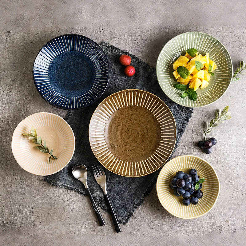 

Японская посуда, керамический ретро-роскошный полный набор посуды, день рождения, ваджля, полный набор тарелок De Platos, гостеприимство