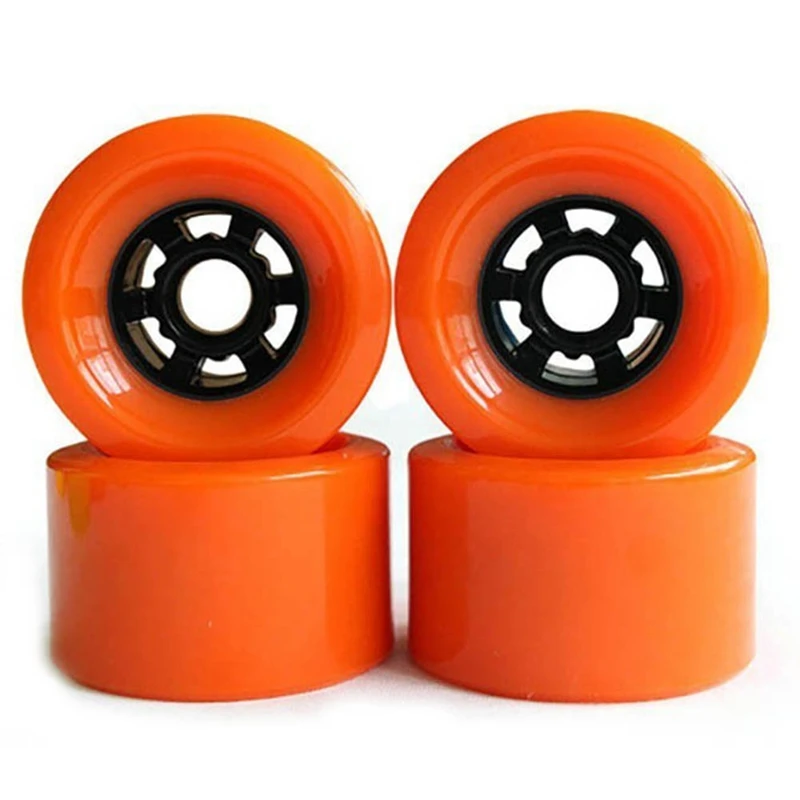 Arrival DIY 83mm Skateboard Wheel for SHR78A Orange Color PU Wheels Soft Resistant Longboard Wheels