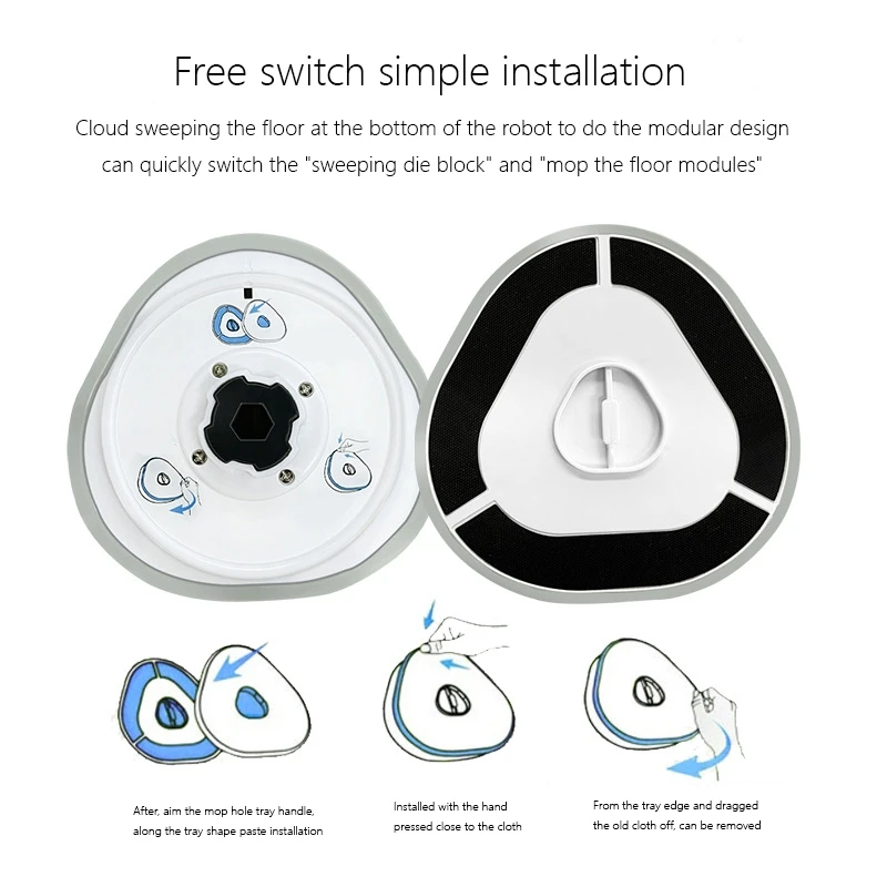 Robot Vacuum Cleaner Mop Cloth Mopping Modules Spare Parts Accessories For Narwal T10 J1 J2 image 2