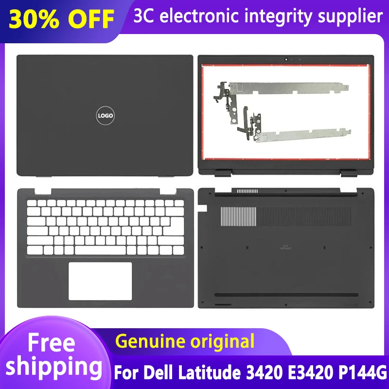 

New Original For Dell Latitude 3420 E3420 P144G Laptop LCD Back Cover Front Bezel Palmrest Bottom Case Hinges 03NVYX 02935X