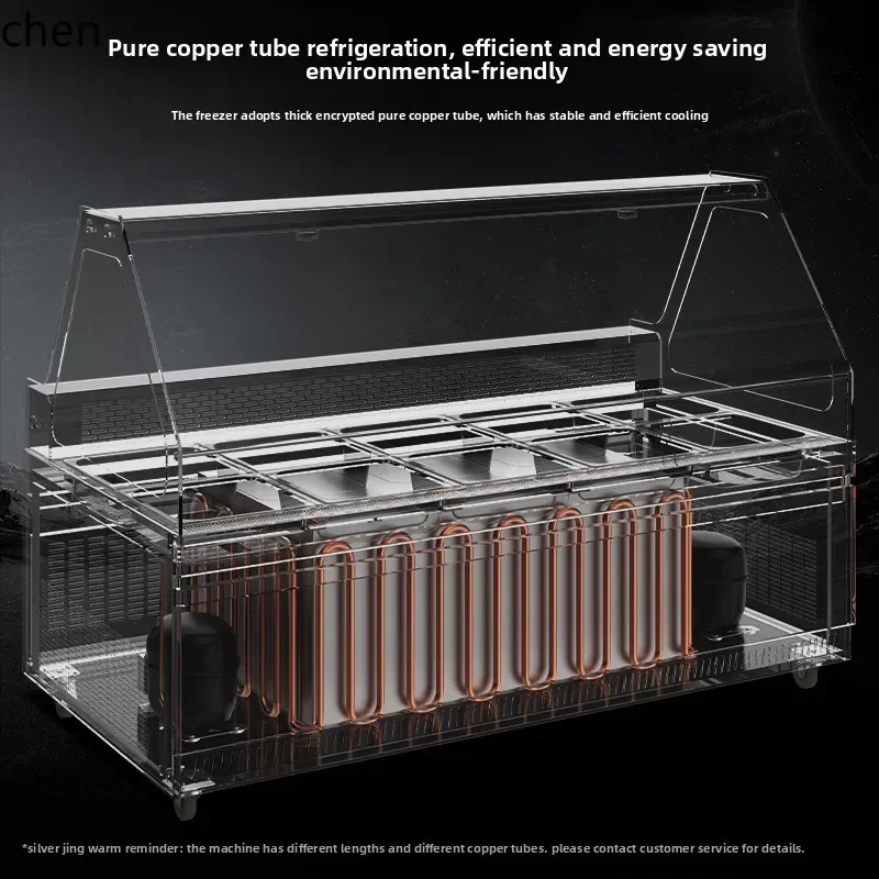 

cc25H commercial cold pot string bowl chicken display cabinet cooked food fresh-keeping cabinet fruit refrigerator