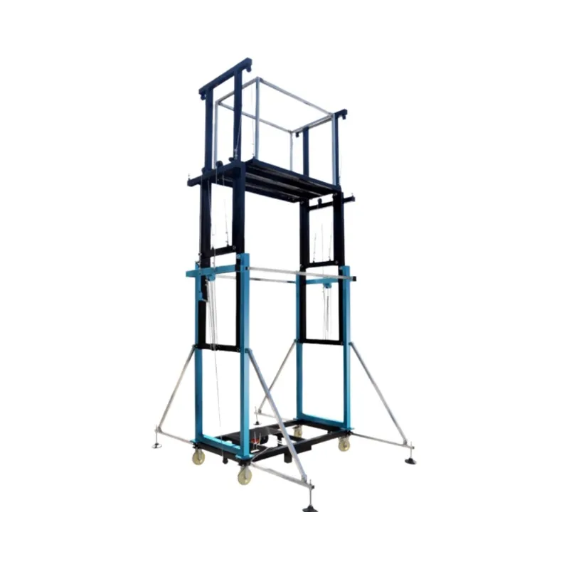 

Electric Lifting Scaffold Mobile Platform 500Kg Wireless Remote Control 220V Mini Crane For Home Construction Hoist Customizable
