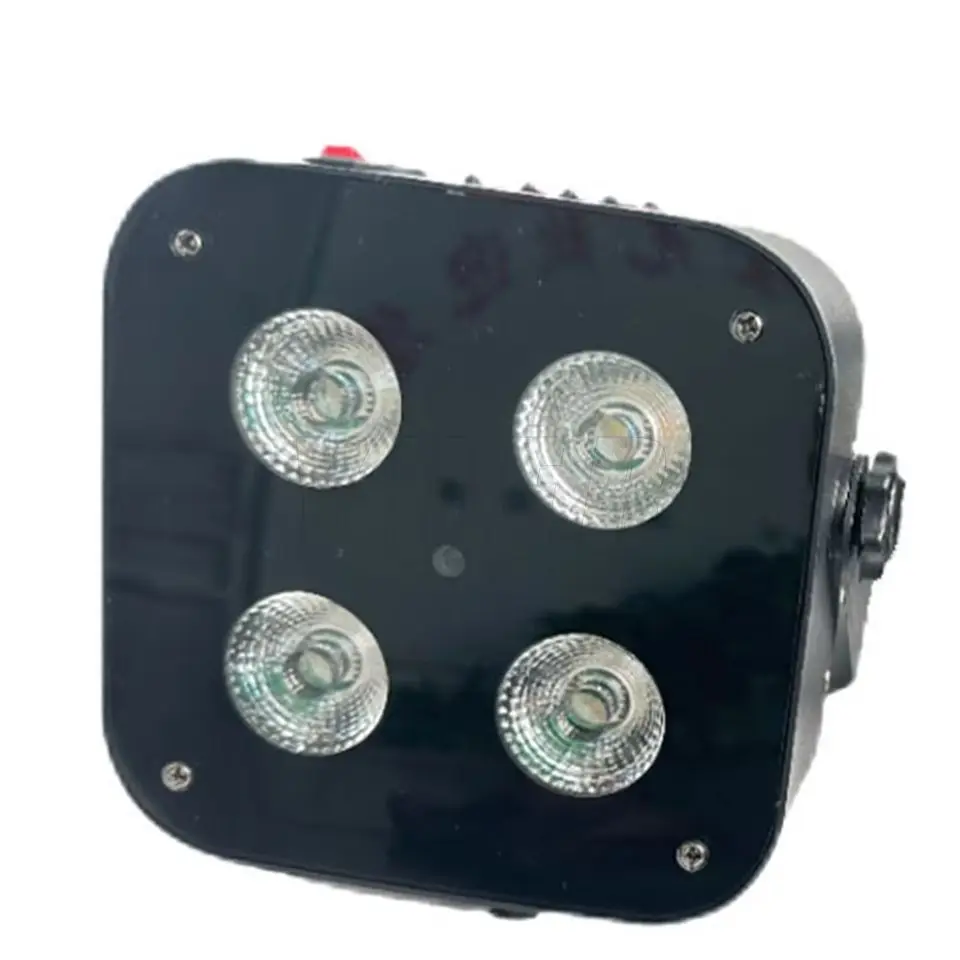 4PCS/LOT LED 4x15W RGBWA-UV Wireless DMX APP Remote Control Wall Wash Effect Strobe For Dj Disco Indoor Party Floor Par Light