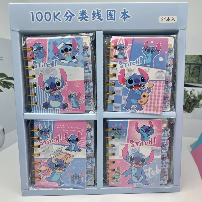 Disney Stitch Notebook Cute Cartoon Anime Stitch Kawaii Portable Coil Book Notepad Child Learning Supplies Exquisite Gifts