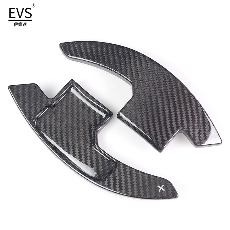 Volante de fibra de carbono Compatible con Ford Mustang 2015-2021, accesorios para coche