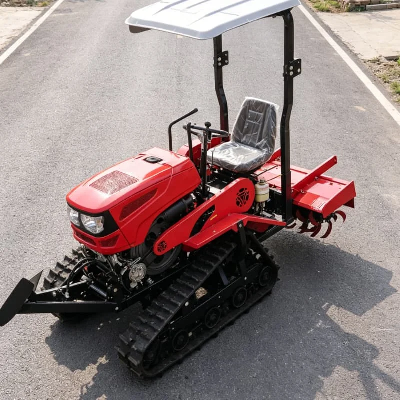 

Customized Agricultural Plowing Tractor, Crawler Rotary Tiller, Farm Rotary Tiller, Upgraded Mini Power Tiller