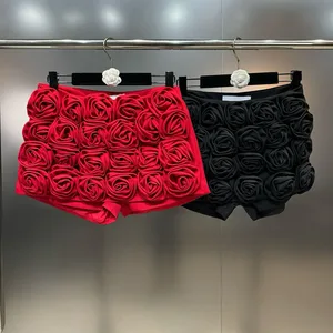 Deat-Mini-Rock mit 3D-Blumen, hoch taillierter Rock, Hüfte, monochrom, Frauenmode, neue Gegenstände, Frühling, Mode, 11xx8807, 2024 8 Hauptverkaufsrock 3D - №3