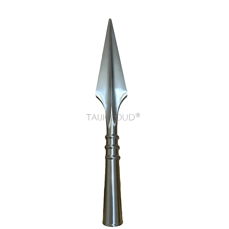 

Stainless Steel Spear Head with Red Tassel Wushu King Spear for Martial Arts Training, Performance and Collection (Zhao Yun）