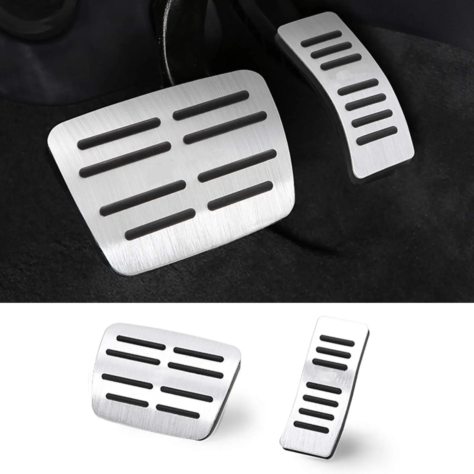 For Audi A5 8T 2008~2016 Car Foot Pedals Stainless AT MT Steel Rest Brake Accelerator Tray Pad Interior Acessories Parts.