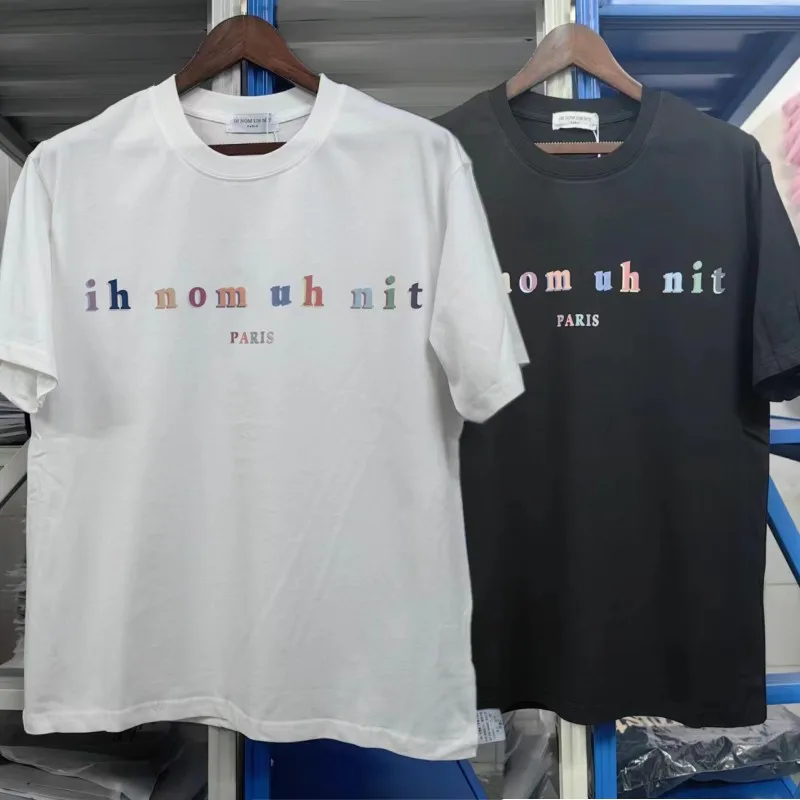 

Colored Logo IH NOM UH NIT T Shirt For Men Women Unisex Streetwear Top Tees Short Sleeve Cotton T-Shirt