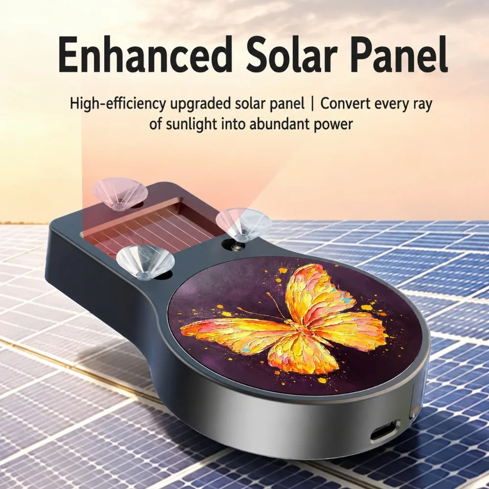 Wireless Suction Cup Installation,Rear Window Decoration Lamp,Solar LED Beautiful Landscape Patterns Car Atmosphere Light