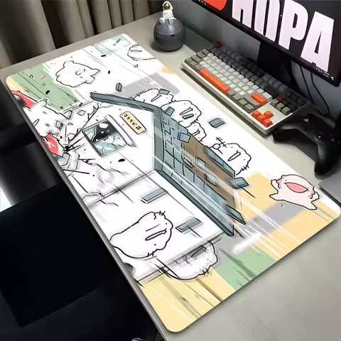 Mouse Pad PC Non Slip Rubber Cute HD Mousepad Laptop Gamer Cabinet Keyboard Pad Office Computer Gaming K-karameru Desk Mouse Mat