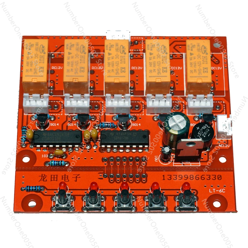 HIFI Front Level Five-channel 5-speed Signal Relay Switch DIY Audio Signal Input Selection Audio Source Board PCB