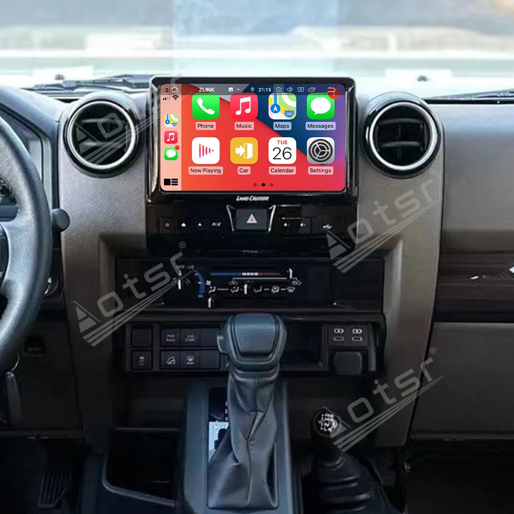 Car Radio with CarPlay 11.8 Inch HD Touch screen For Toyota Pickup LC70 LC75 LC76 LC79 Android 13 GPS Navigation Multimedia Sys