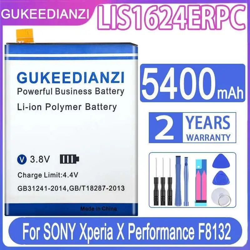 

LIS1624ERPC For Sony Xperia X Performance F8132 Mobile Phone Battery 5400Mah Reliable Replacement