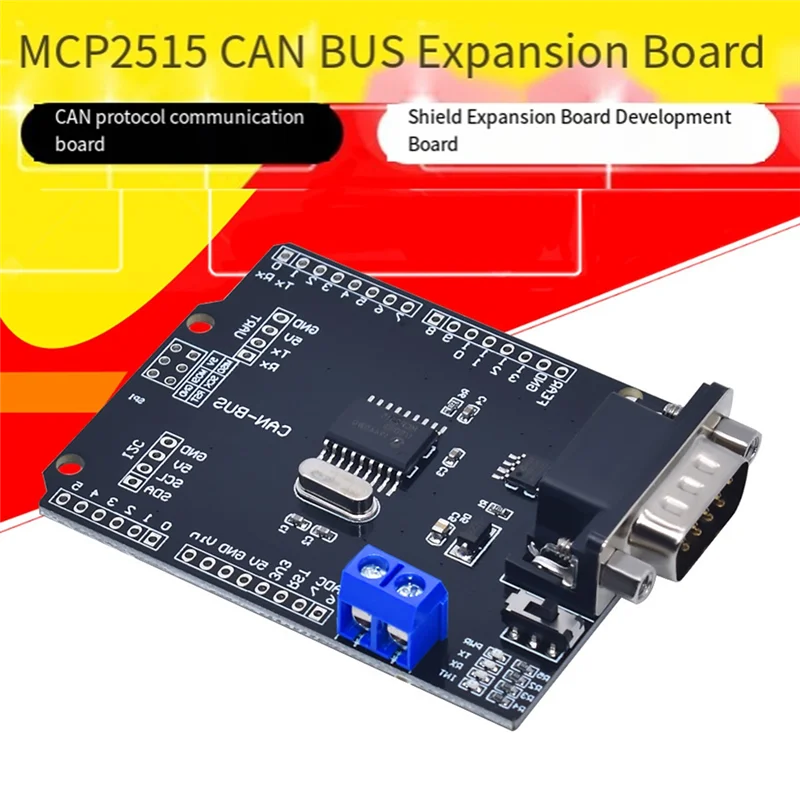 

MCP2515 Can Bus Shield Макетная плата SPI 9-контактный стандартный контроллер Sub-D CAN BUS Shield для Arduino