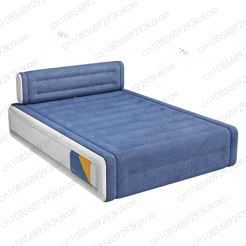 Inflatable Mattress Flocking Double Heightened Household Inflatable Bed Foldable Single Automatic Inflatable Mattress