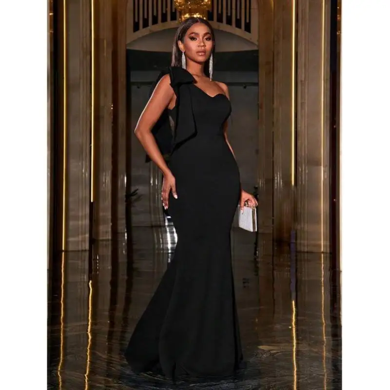 

Новое трансграничное парное платье W 7063, с пышной юбкой с закругленным хвостом, официальное платье Dr Ele, осень Seven Sve, длина