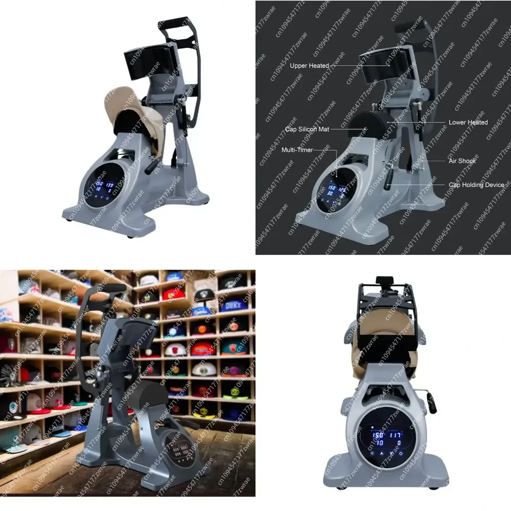 Semi-Automatic Dual Heat Cap Press Machine, Hat Logo Transfer Auto Open Hat Heat Press Hat logo Heat Press for Sublimation