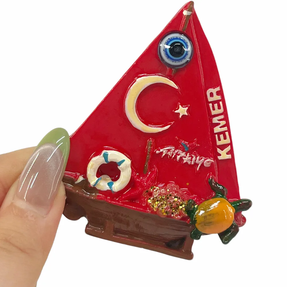 Turkey Cappadocia Landscape 3D Fridge Magnet, Resin Fairy Chimney Souvenir, Gift & Collectible