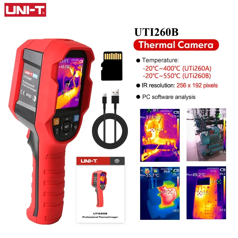 UNI-T UTI260B HD 256X192 Pixels Industrial Thermal Imager Camera Temperature Imaging Circuit Electrical Maintenance