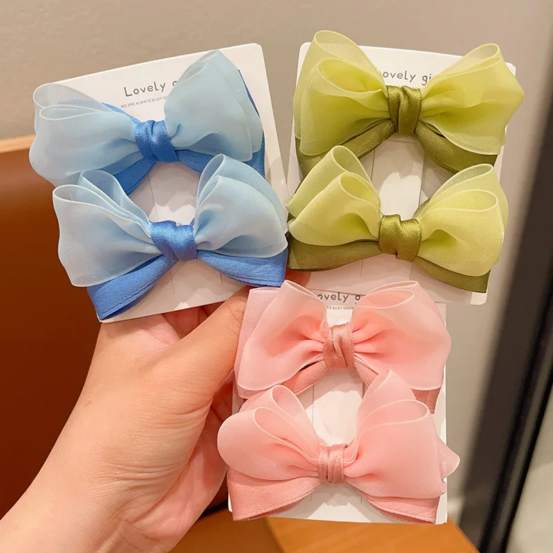 Детская заколка для волос в корейском стиле, летняя новая стильная заколка для девочек без повреждений, заколка для волос для девочек, заколка с бантом, милая детская заколка