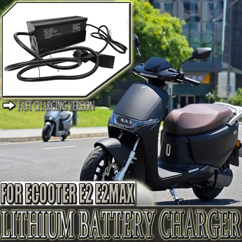 For Ecooter E2 E2Max Original 75.6V 6A Charger Lithium Battery Connector Charger Socket Line For Ecooter E2 E2 Max