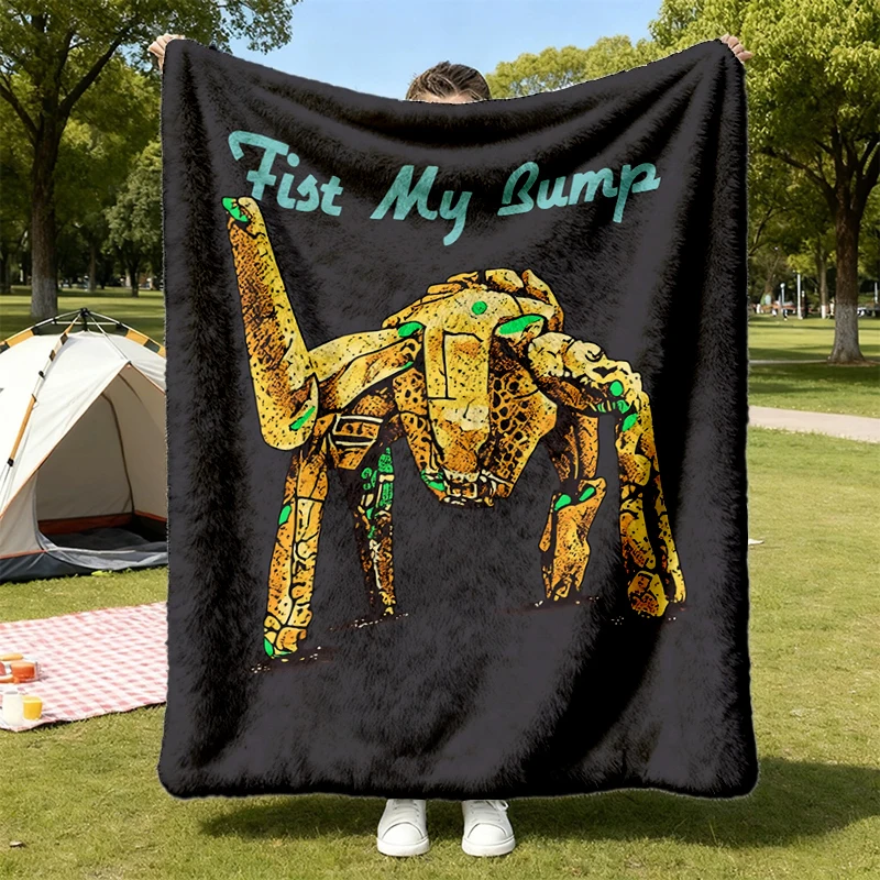 Fist my Bump Cozy Blanket, Funny Movie Rocky Alien Graphic Warm Blanket