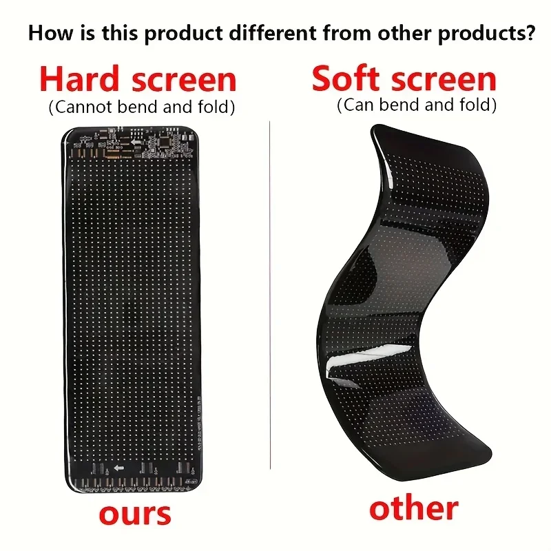 LED Display Screen 2pcs Programmable LED Screen Devil Eyes Light Application Control and Remote Control Suitable for Stor