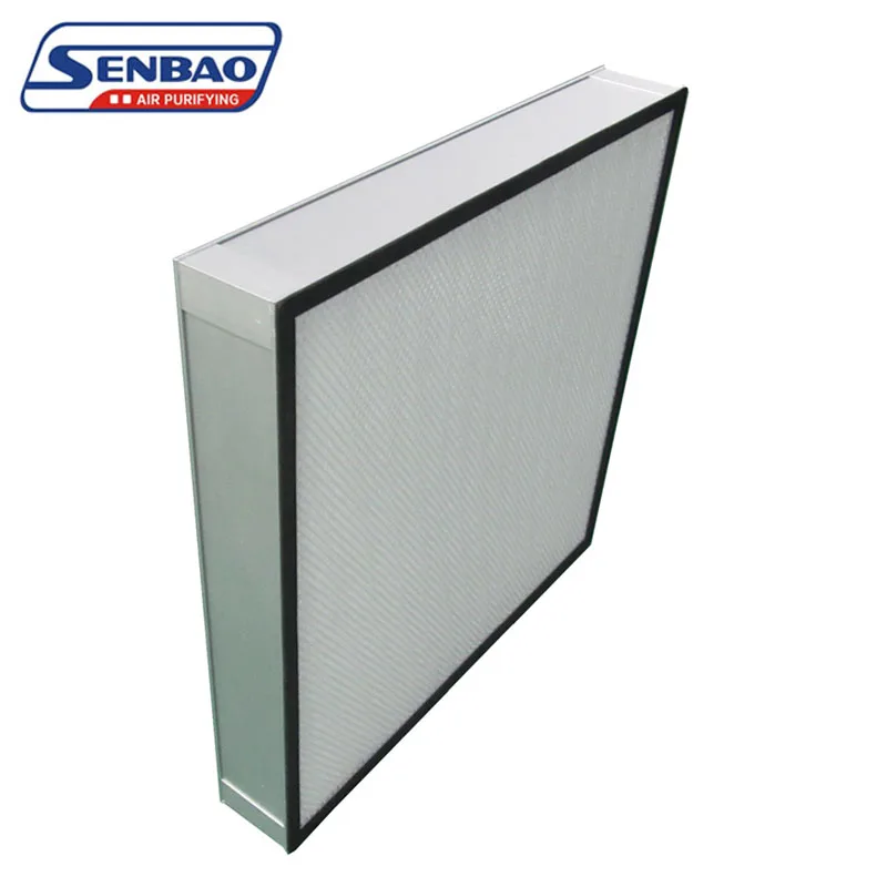 H13 H14 HVAC Mini Pleated HEPA Filter For Industrial Laminar Flow Hood Clean Room Equipment Air Filter