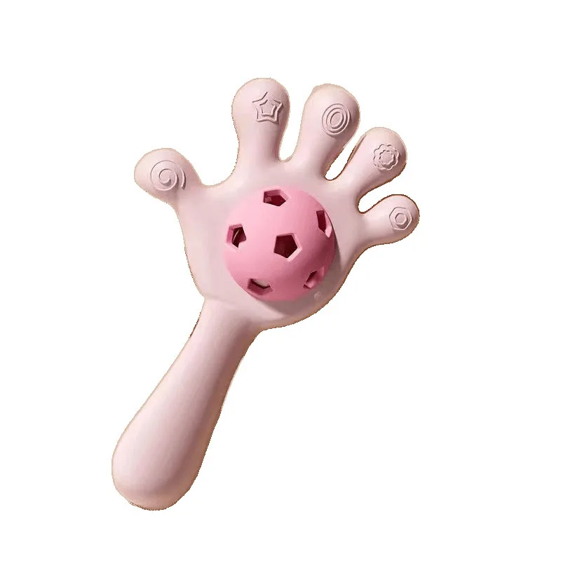 Chocalho de mão para bebês, brinquedo educacional para bebês de ano, treinamento pode morder cola dentária, mês, carro calmante para mãe e bebê