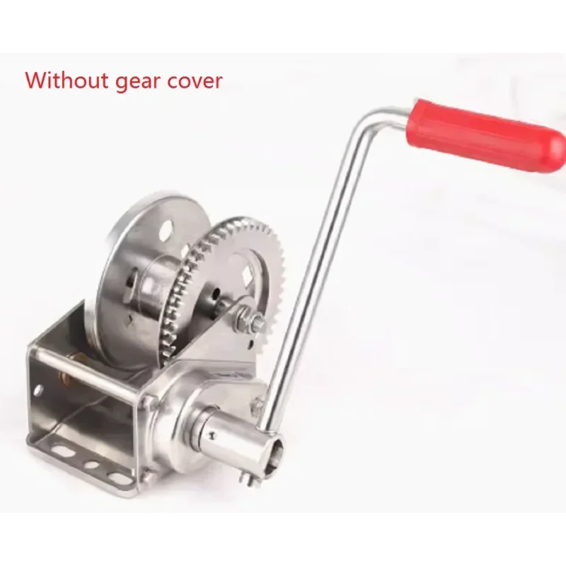 

800lbs-1200lbs 304 stainless steel hand winch with self-locking CE, Boat windlass truck auto manual lifting hoist tractor