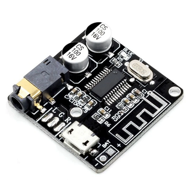 10PCS VHM-314 Mini Bluetooth 5.0 Audio Receiver Module MP3 Lossless Decoder Board 3.7-5V Wireless Stereo Amplifier